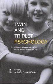 Cover of: Twin and Triplet Psychology by A. Sandbank, A. Sandbank