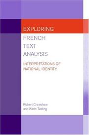 Cover of: Exploring French text analysis | Robert H. Crawshaw