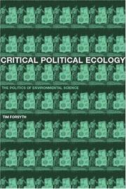 Cover of: Critical political ecology by Tim Forsyth