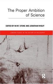 Cover of: The proper ambition of science