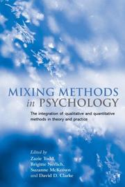 Cover of: Mixing Methods in Psychology: The Integration of Qualitative and Quantitative Methods in Theory and Practice