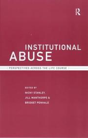 Cover of: Institutional Abuse by Jill Manthorpe