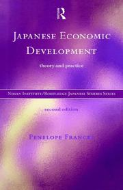 Cover of: Japanese economic development by Penelope Francks