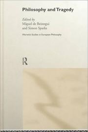 Cover of: Philosophy and Tragedy (Warwick Studies in European Philosophy)