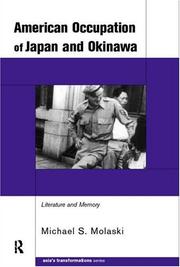 Cover of: The American Occupation of Japan and Okinawa by M. Molasky