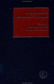 Cover of: Encyclopedia of Democratic Thought | Paul Clark