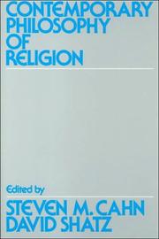 Cover of: Contemporary philosophy of religion | 
