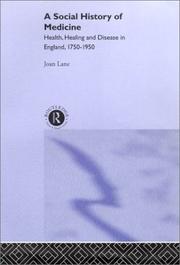 A social history of medicine by Joan Lane