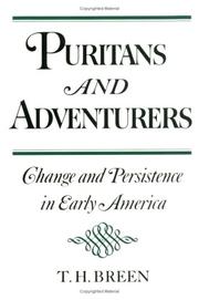 Cover of Puritans and adventurers