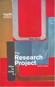 Cover of: The Research Project : How to Write it, Fourth Edition