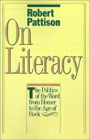 Cover of: On Literacy | Robert Pattison