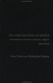 Cover of: Princes, Pastors and People: The Church and Religion in England, 1500-1700