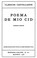 Cover of: Poema de mio Cid