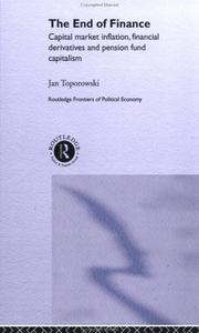 Cover of: The End of Finance | Jan Toporowski
