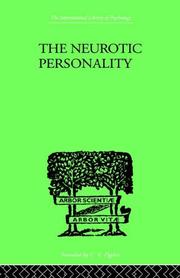 Cover of: The Neurotic Personality