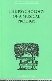 The Psychology of a Musical Prodigy by G Revesz