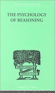 Cover of: The Psychology of Reasoning