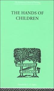 Cover of: The Hands of Children by Julius SPIER