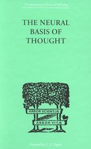 Cover of: The Neural Basis of Thought