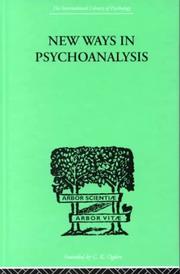 Cover of: New Ways in Psychoanalysis
