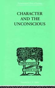 Cover of: Character and the Unconscious