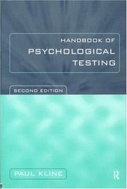 Cover of: Handbook of Psychological Testing by Paul Kline, Paul Kline