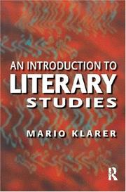 Cover of: An introduction to literary studies by Mario Klarer