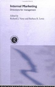 Cover of: Internal Marketing by Richard Varey