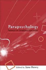 Cover of: Parapsychology by Jane Henry