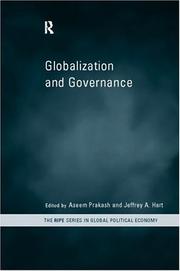 Cover of: Globalization and Governance (Ripe Series in Global Political Economy)