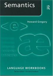 Cover of: Semantics by Howard Gregory