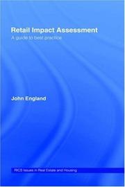 Retail impact assessment by J. R England, John England