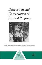 Cover of: Destruction and conservation of cultural property
