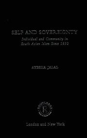 Cover of: Self and sovereignty by Ayesha Jalal, Ayesha Jalal