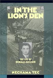 Cover of: In the lion's den: the life of Oswald Rufeisen