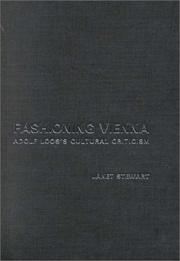 Cover of: Fashioning Vienna: Adolf Loos's Cultural Criticism