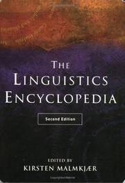 Cover of: The Linguistics Encyclopedia by Kirst Malmkjaer