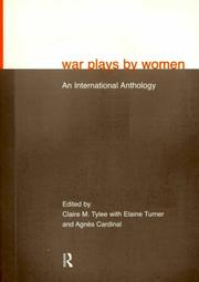 Cover of: War Plays by Women by Agnes Cardinal