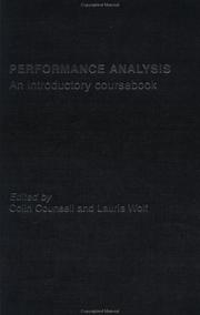 Cover of: Performance Analysis: An Introductory Coursebook