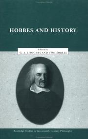 Cover of: Hobbes and history