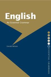 Cover of: English by Gerald Nelson