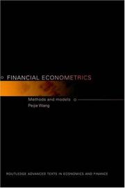 Financial econometrics by Peijie Wang