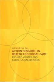 Cover of: A handbook for action research in health and social care