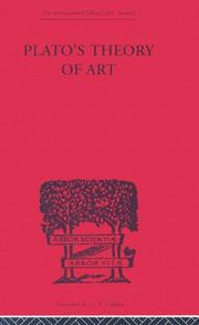 Cover of: Plato's Theory of Art (International Library of Philosophy)