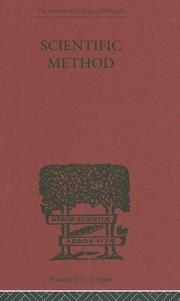 Cover of: SCIENTIFIC METHOD (International Library of Philosophy)