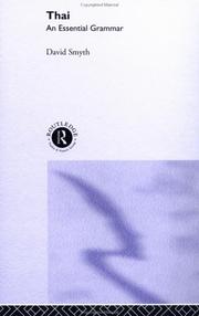 Cover of: Thai: An Essential Grammar (Routledge Grammars)