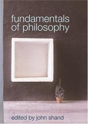 Cover of: Fundamentals of philosophy