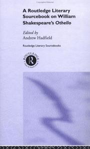 Cover of: A Routledge literary sourcebook on William Shakespeare's Othello