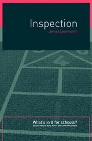 Cover of: Inspection: what's in it for schools?
