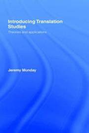 Introducing translation studies by Jeremy Munday